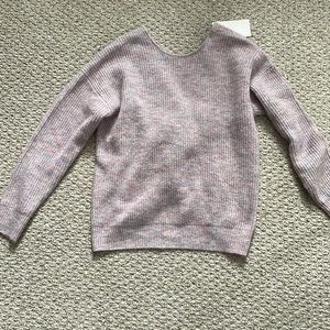 LoveTrend New York multi colored pastel sweater with twist back NWT